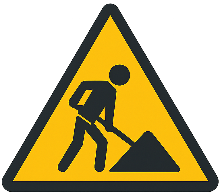 Werk in uitvoering icoon